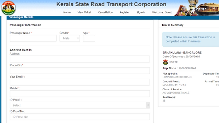 KSRTC website got hung for hours
