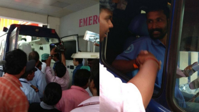 ambulance with 5 month old baby reached kochi