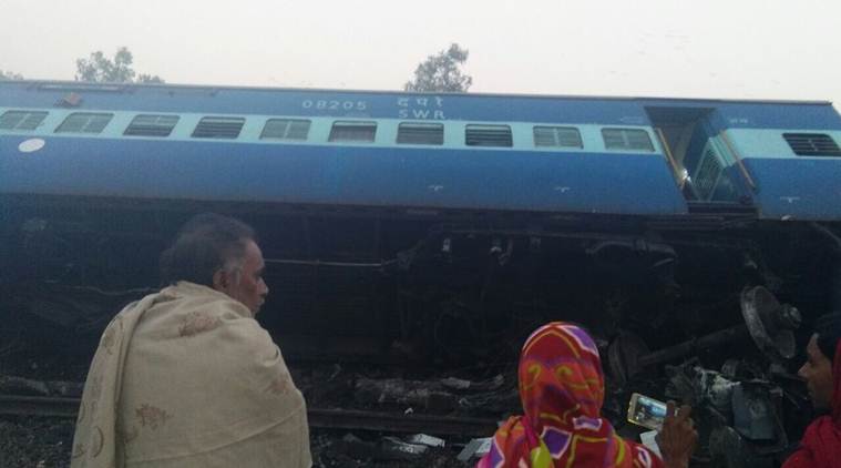 train derailed in UP