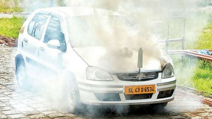 car fire