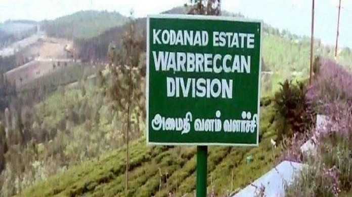 raid in kodanadu estate