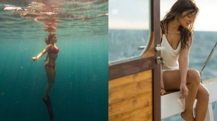 sriya saran under water photos