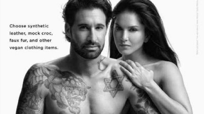 sunny leone daniel Webber nude photo shoot for PETA