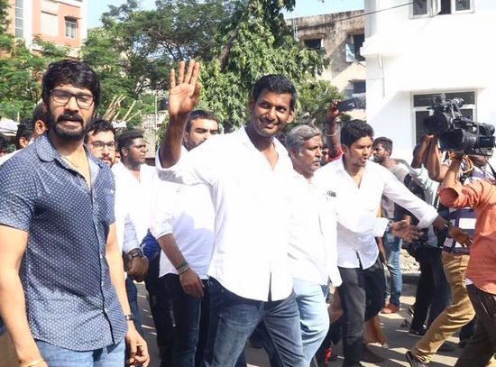 Actor vishal nomination rejected