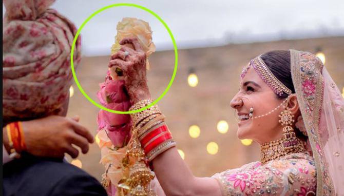 anushka sharma wedding ring speciality and price