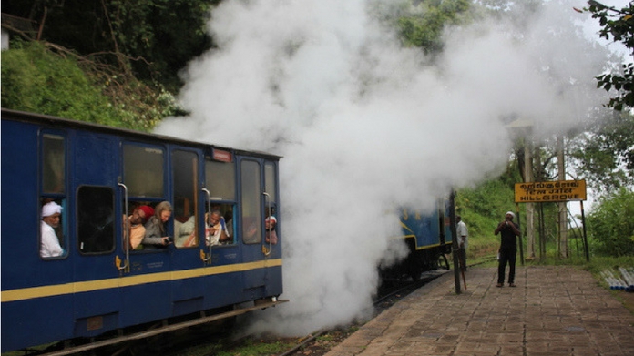 heritage train caught fire