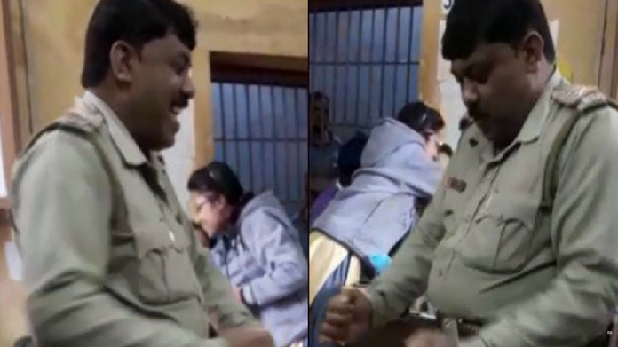 police men dancing