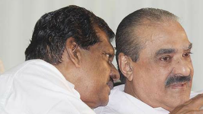 P.J joseph with K.M Mani