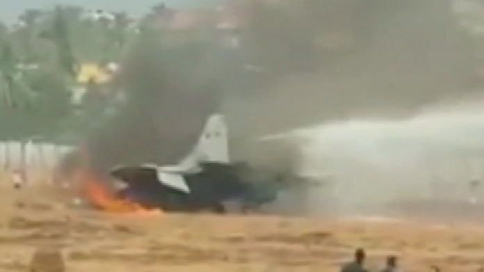 Plane crash in Goa