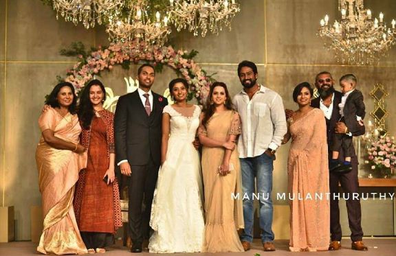 bhavana and naveen attends lal daughter marriage
