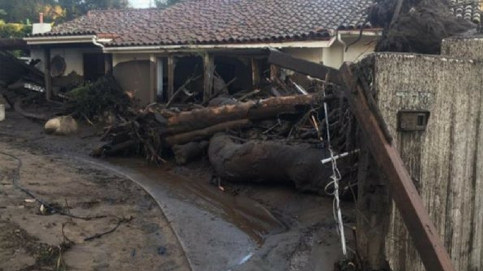 california landslide, death toll touches 17