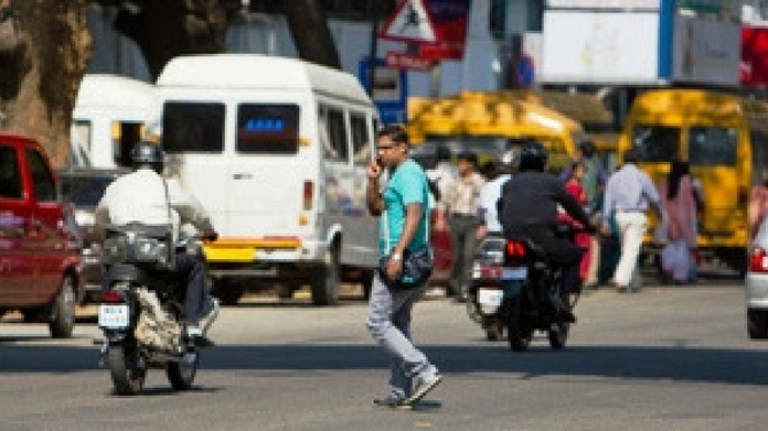 crossing road