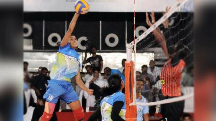 women volley