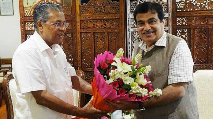 Nithin Gadkari and Pinarayi
