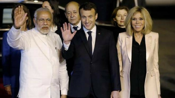 french prez in india