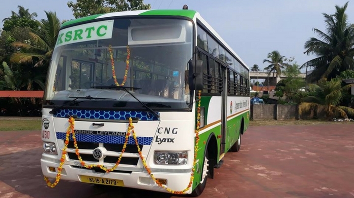 kerala's first CNG bus began service