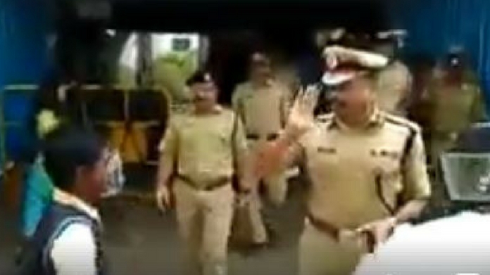 police salutes student