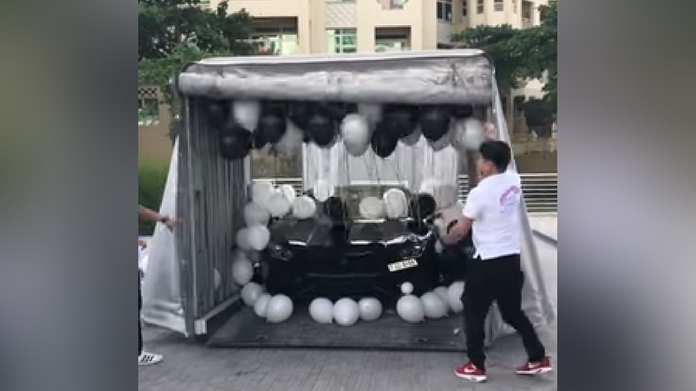 viral lamborghini delivery video