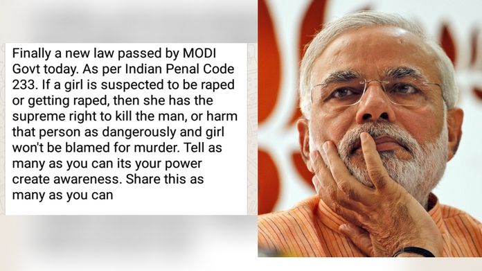 whatsapp fake message