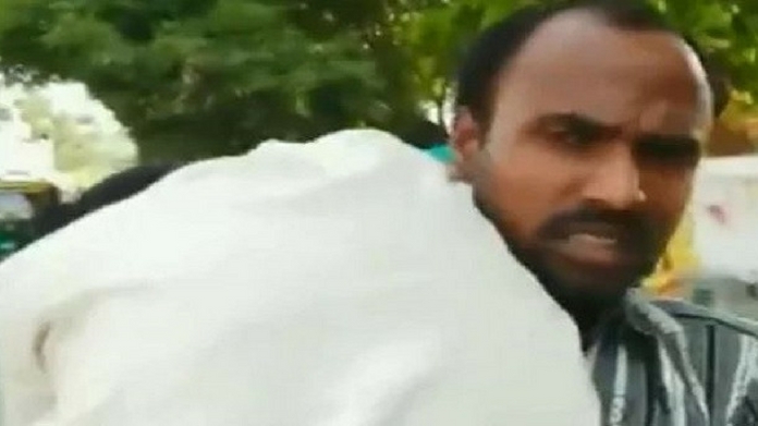 denied mortuary van man carries wife deadbody on shoulder