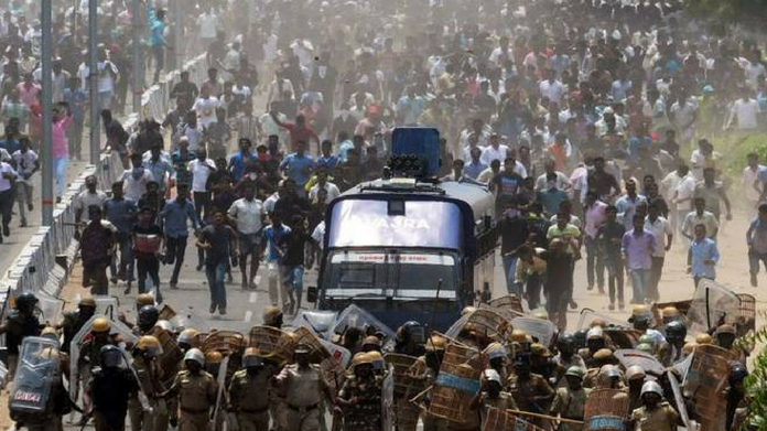 police firing