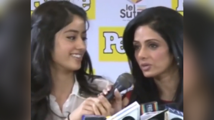 sridevi imitates jhanvi