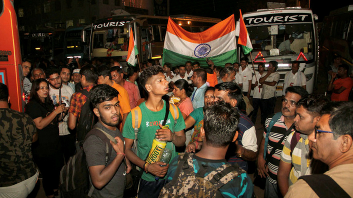 amarnath pilgrim first team reached base camp