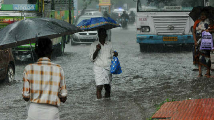 chances of strong rain and wind in kerala from june 9