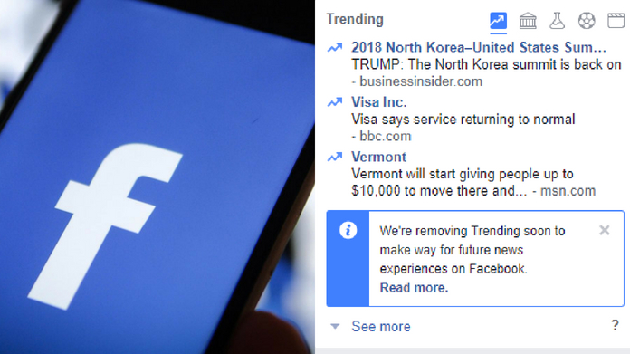 facebook removes trending topic
