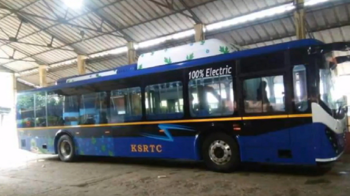 ksrtc electric bus experimental run today