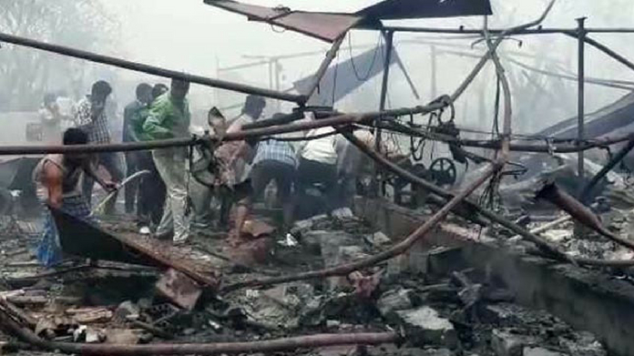 11 Dead In Huge Fire At Cracker Warehouse In Warangal