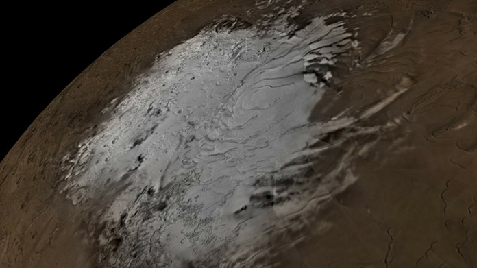 liquid water lake found on mars