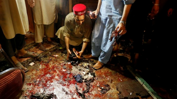 suicide bombing in election rally killed 13