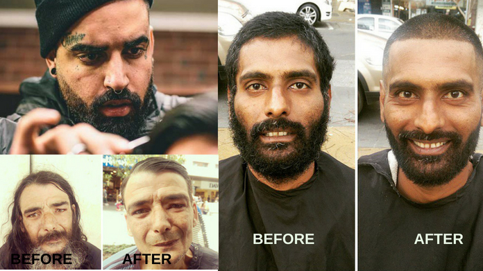 Barber Gives Free Haircuts To Homeless