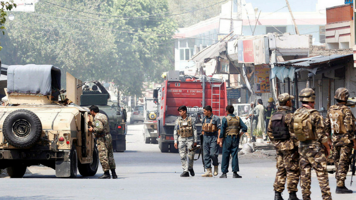 attack in government building in afghanistan 15 killed