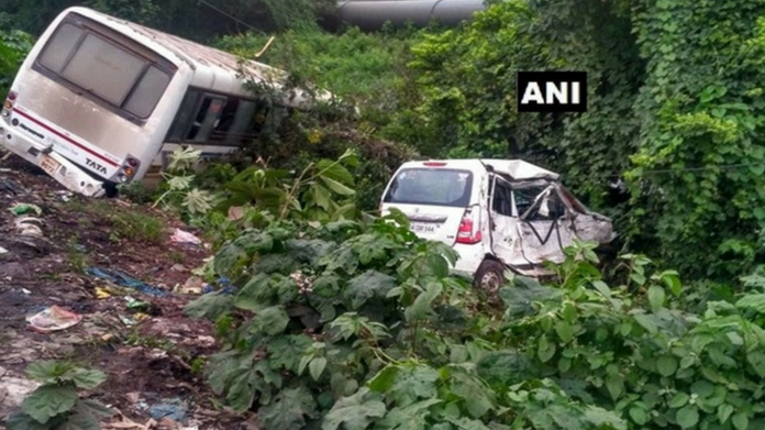 bjp leader killed in road accident
