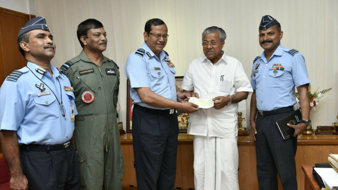 national airforce give 20 crore to cmdrf
