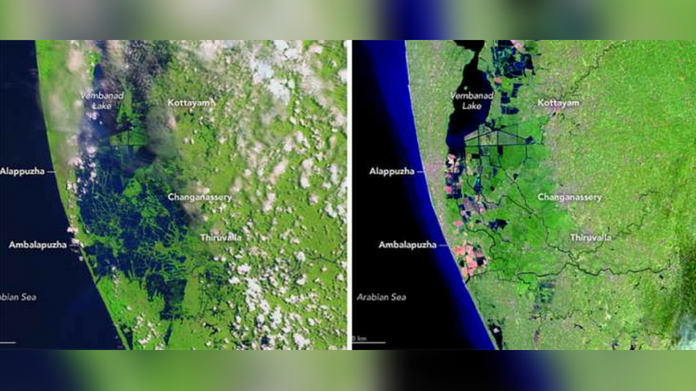 picture of kerala revealed by nasa