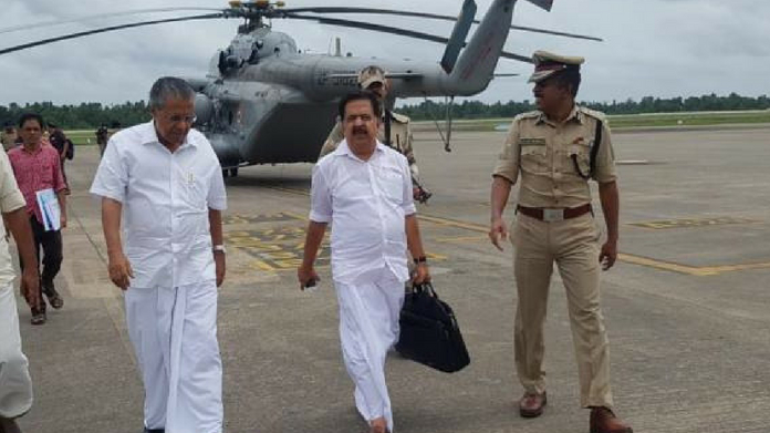 ramesh chennithala donates one month salary to cm disaster relief fund