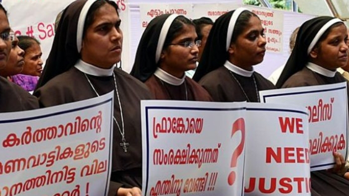 happy to see bishop arrested says protesting nuns