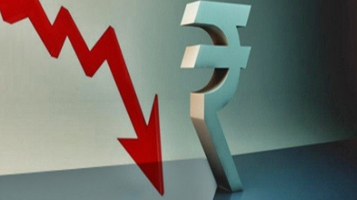 rupee value fell again