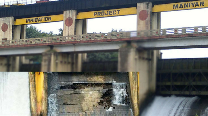 serious damage to maniyar dam