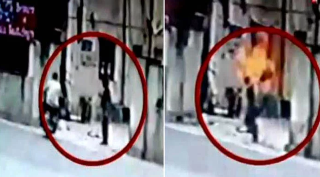 woman suicide attempt before police station