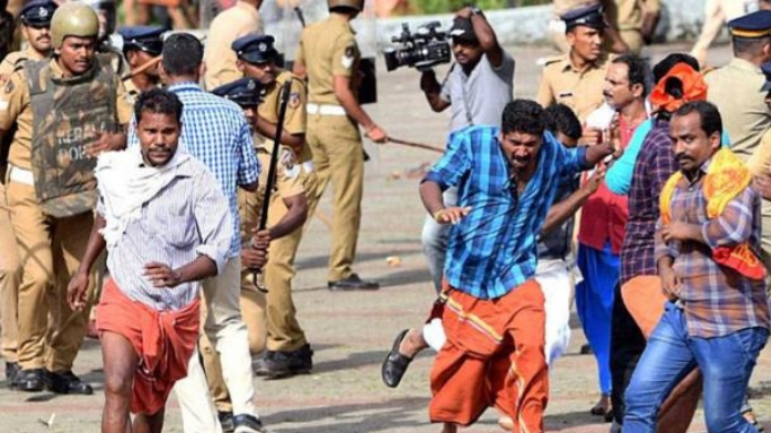 sabarimala riot