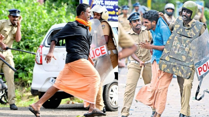 58 cases registered and 320 booked on conflict in sabarimala