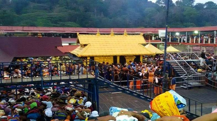 bjp to violate curfew in sabarimala today