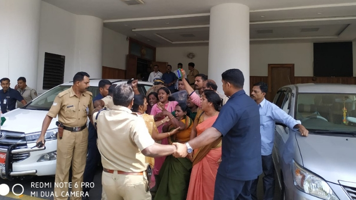 kerala wide bjp protest over sabarimala women entry