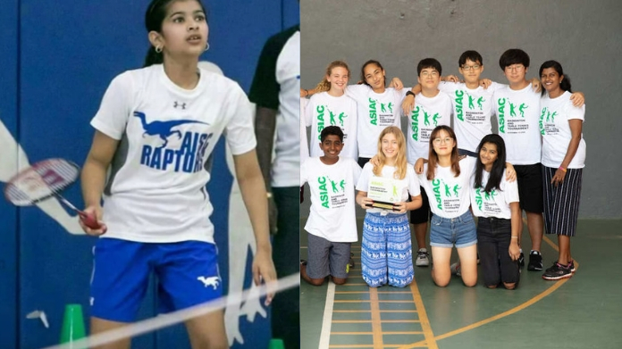vijay daughter tops in badminton see pics