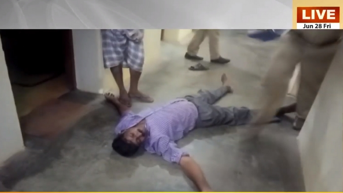 drunken policeman kerala visual