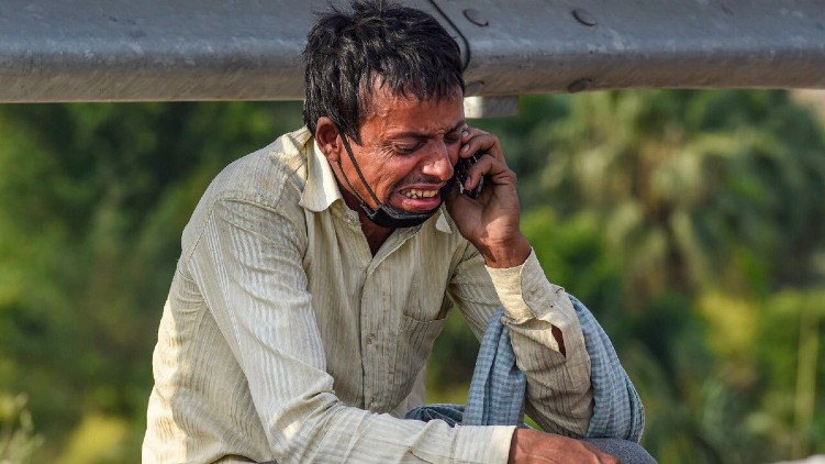 man sobbing photo story